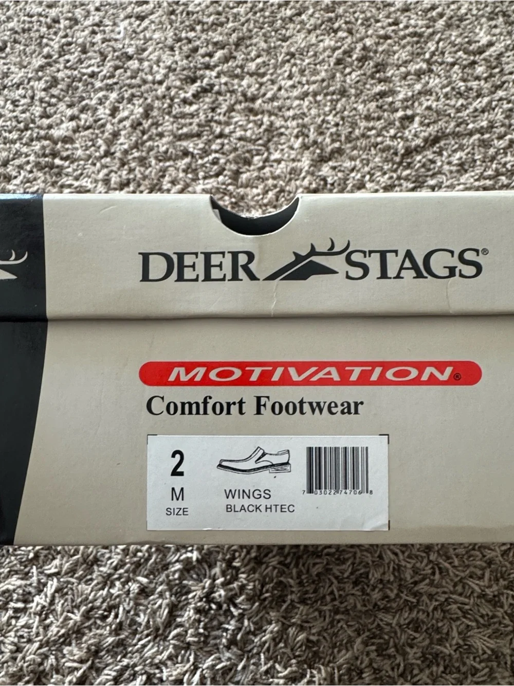 DEER STAGS Black Wings Slip-On Comfort Loafers
